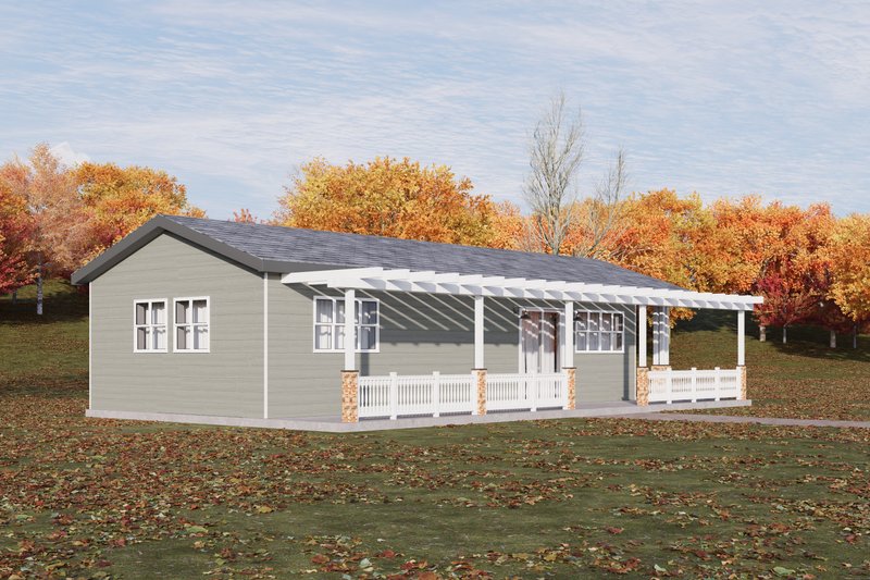 Home Plan - Exterior - Other Elevation for Craftsman House Plan #1106-26 - 1 bed, 1 bath