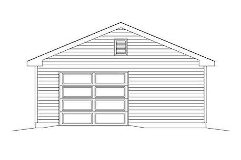 Dream House Plan - Exterior - Rear Elevation for Traditional House Plan #22-560, 0 bath