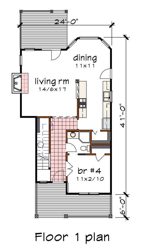 Home Plan - Craftsman Floor Plan - Main Floor Plan #79-304