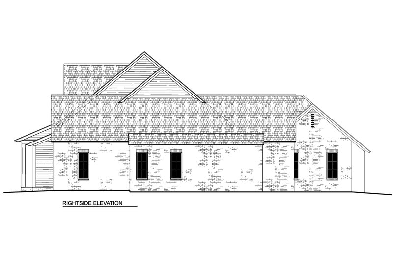 House Design - Exterior - Other Elevation 2 for Farmhouse House Plan #1081-33 - 3 bed, 3.5 bath