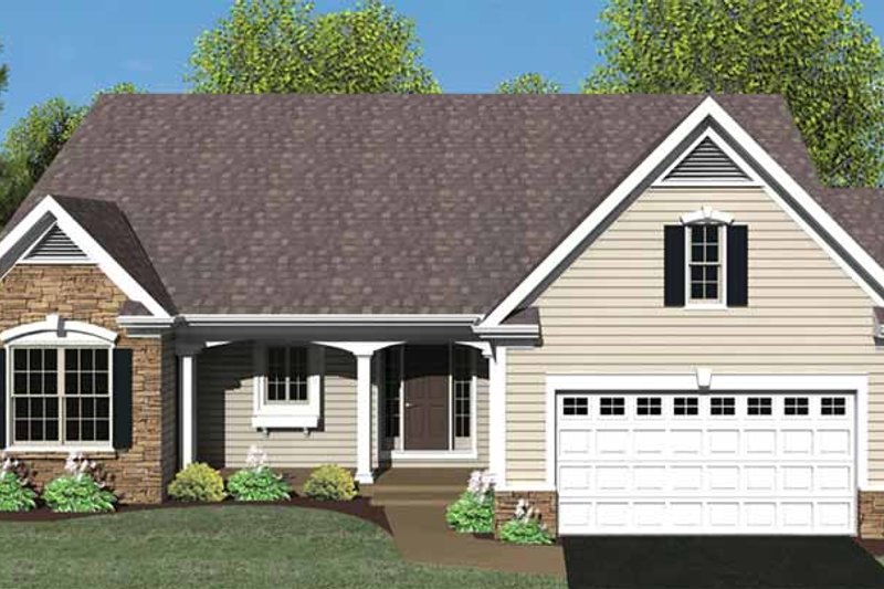 Home Plan - Ranch Exterior - Front Elevation Plan #1010-23