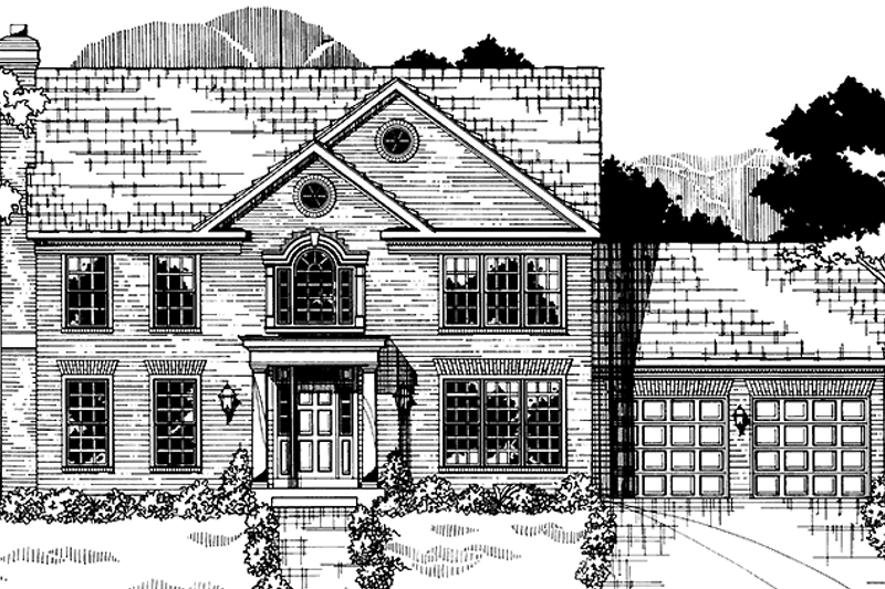House Plan Design - Colonial Exterior - Front Elevation Plan #953-40