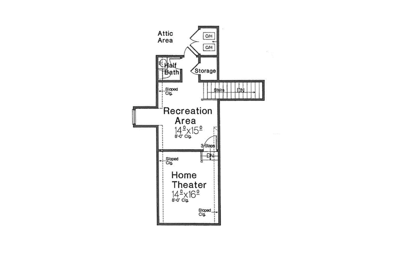 Dream House Plan - Floor Plan - Other Floor for Country House Plan #310-1270 - 4 bed, 3 bath