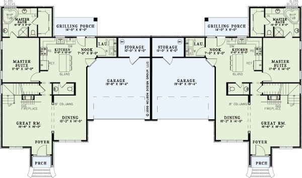 House Blueprint - Traditional Floor Plan - Main Floor Plan #17-2008