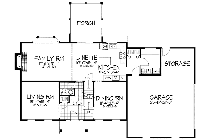 Home Plan - Floor Plan - Main Floor for Classical House Plan #51-875 - 4 bed, 2.5 bath