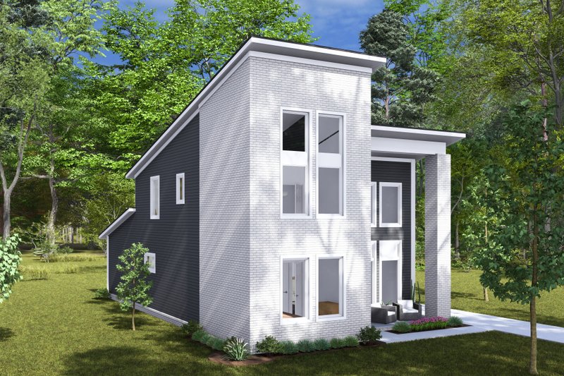 Architectural House Design - Exterior - Other Elevation 2 for Modern House Plan #513-2287 - 4 bed, 3 bath