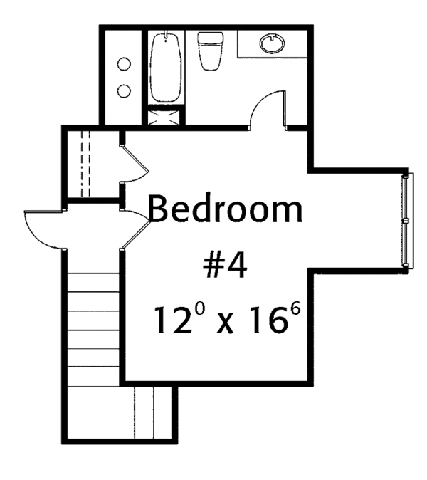 House Plan Design - Country Floor Plan - Upper Floor Plan #429-373
