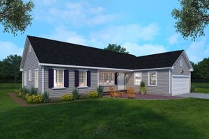 Home Plan - Ranch Exterior - Front Elevation Plan #1082-7