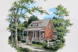 Exterior - Other Elevation for Cottage House Plan #45-317 - 3 bed, 2 bath