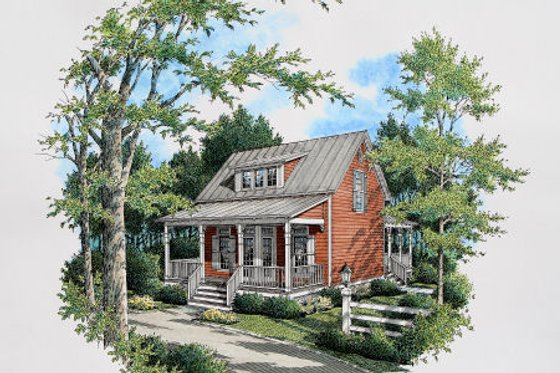 Exterior - Other Elevation for Cottage House Plan #45-317 - 3 bed, 2 bath