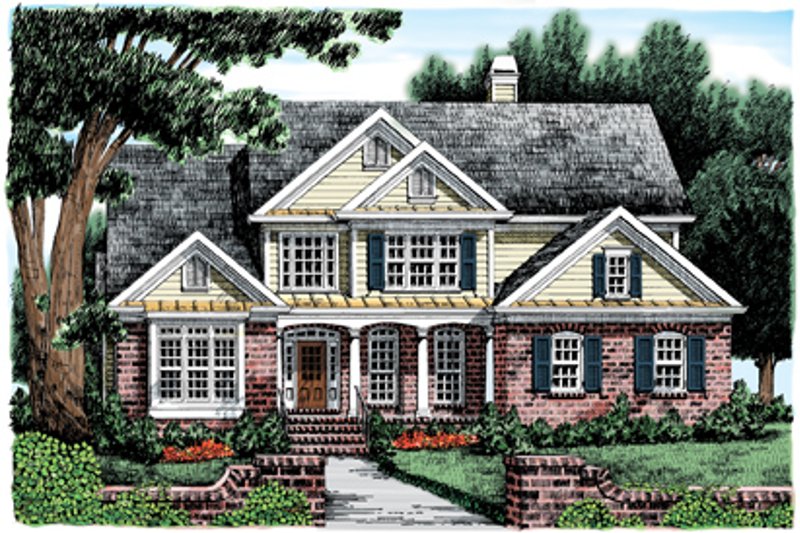 Dream House Plan - Country Exterior - Front Elevation Plan #927-582