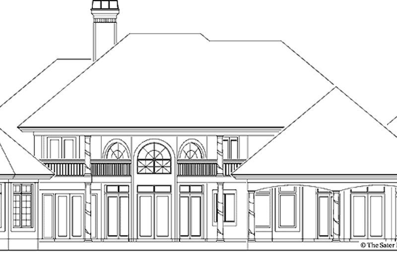 Dream House Plan - Exterior - Rear Elevation 1 for Mediterranean House Plan #930-42 - 4 bed, 3.5 bath