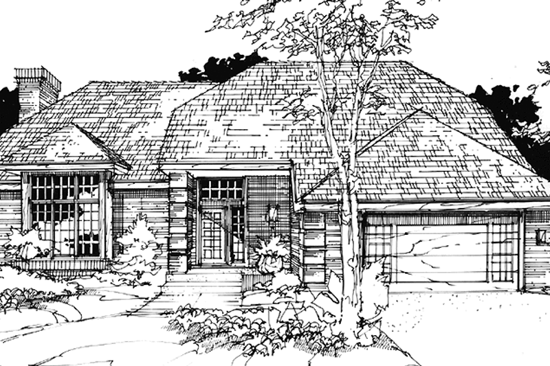 House Design - Prairie Exterior - Front Elevation Plan #320-1138