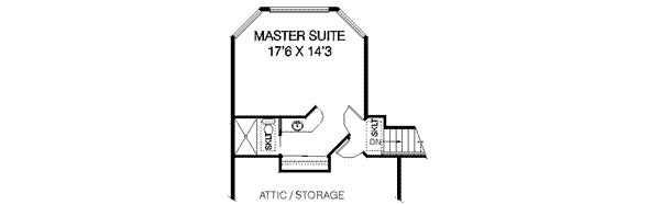Home Plan - Traditional Floor Plan - Upper Floor Plan #60-231