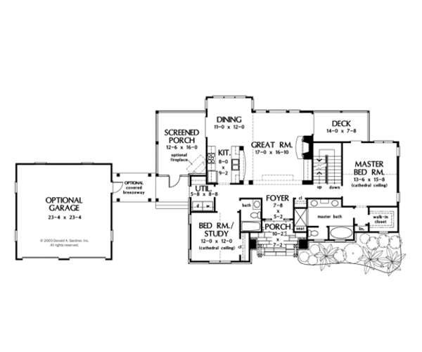 House Plan Design - Craftsman Floor Plan - Main Floor Plan #929-902