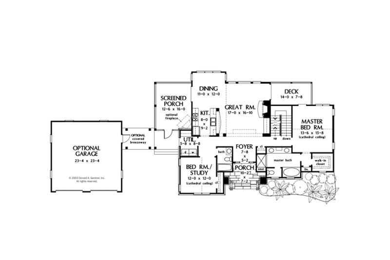 Home Plan - Floor Plan - Main Floor for Craftsman House Plan #929-902 - 5 bed, 5 bath