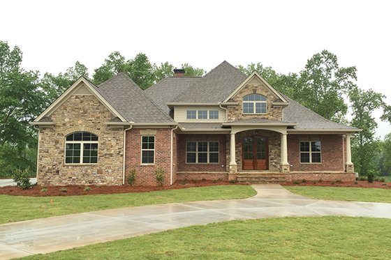 Exterior - Front Elevation 3 for Country House Plan #437-72 - 4 bed, 4 bath
