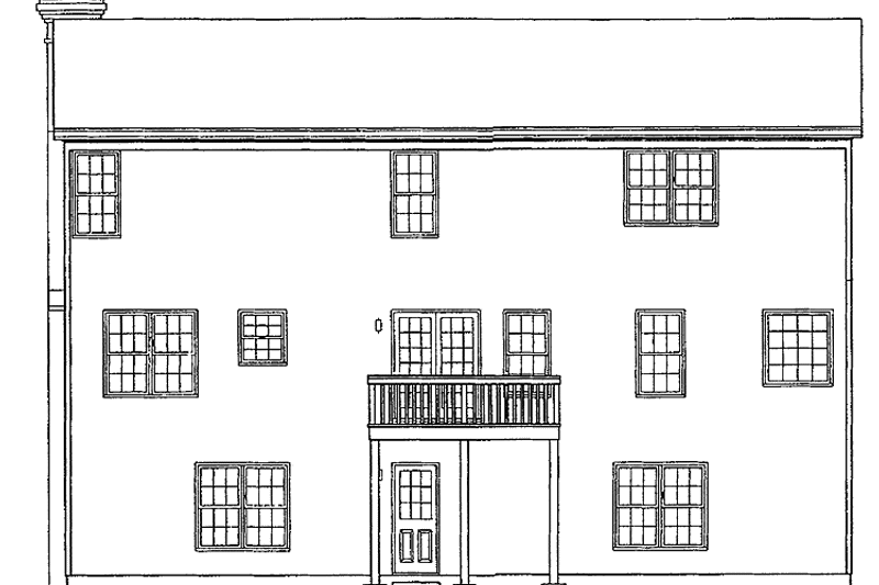 Dream House Plan - Exterior - Rear Elevation for Country House Plan #453-93 - 3 bed, 2.5 bath