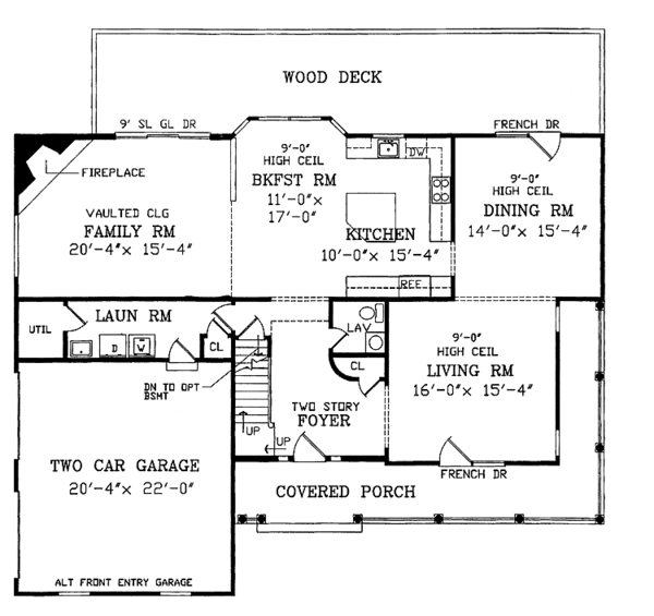 Home Plan - Victorian Floor Plan - Main Floor Plan #314-209