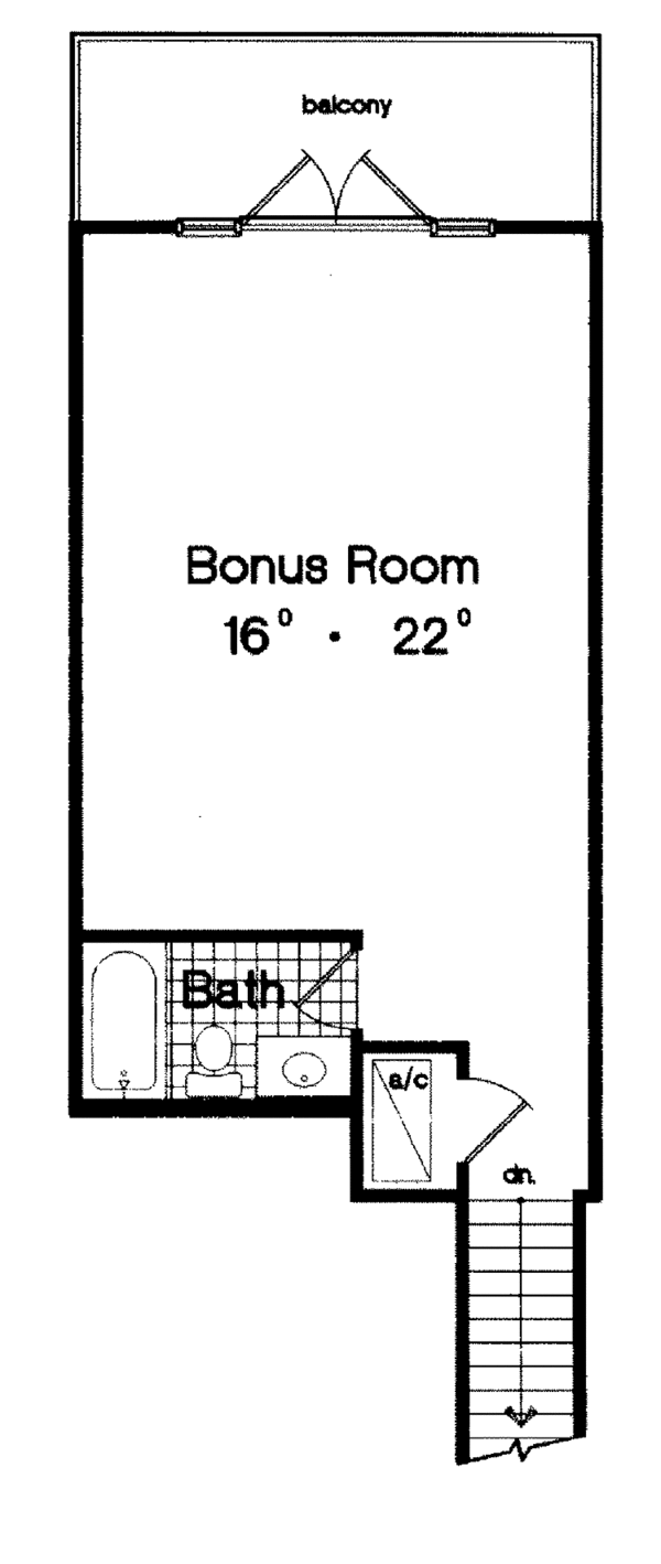 Dream House Plan - Colonial Floor Plan - Upper Floor Plan #417-666