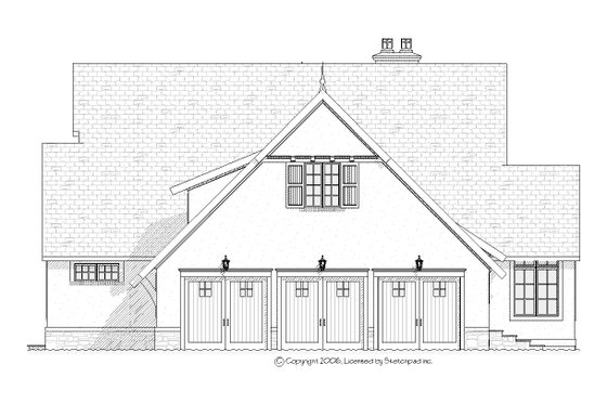 Exterior - Other Elevation 1 for European House Plan #901-93 - 4 bed, 3.5 bath
