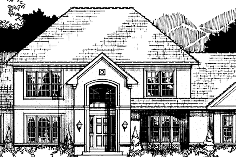 Dream House Plan - European Exterior - Front Elevation Plan #953-71