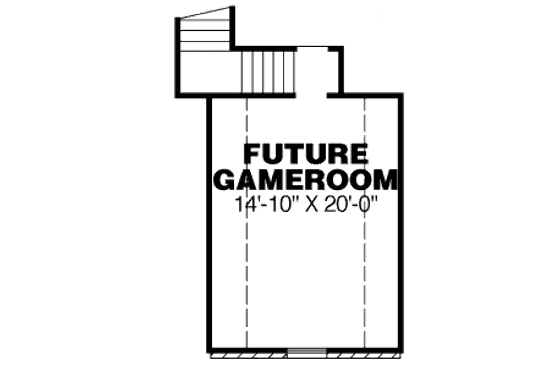 Floor Plan - Other Floor for Traditional House Plan #34-214 - 3 bed, 2 bath