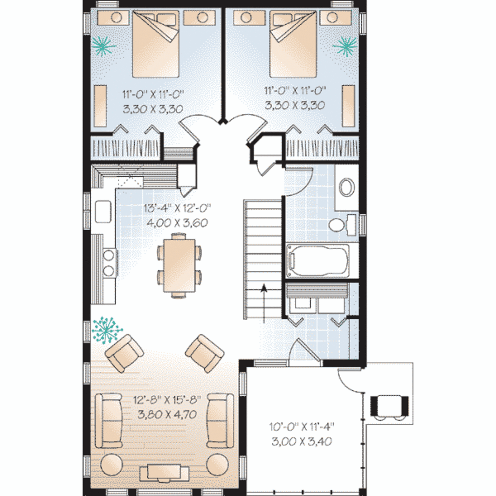 Traditional Style House Plan 2 Beds 1 5 Baths 1080 Sq Ft Plan 23 442 Eplans Com Traditional Style House Plan 2 Beds 1 5 Baths 1080 Sq Ft Plan 23 442 Eplans Com