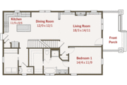 Craftsman Style House Plan - 3 Beds 2.5 Baths 1860 Sq/Ft Plan #461-10 