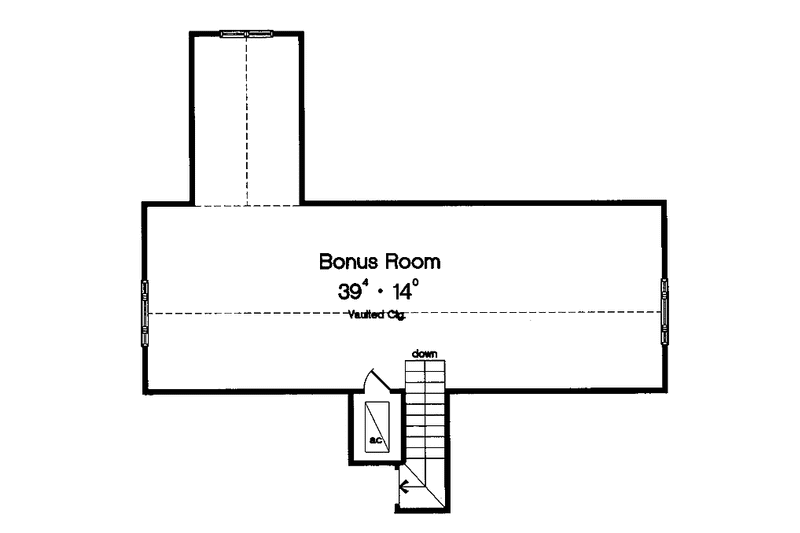 House Blueprint - Floor Plan - Other Floor 1 for Craftsman House Plan #417-630 - 4 bed, 4 bath