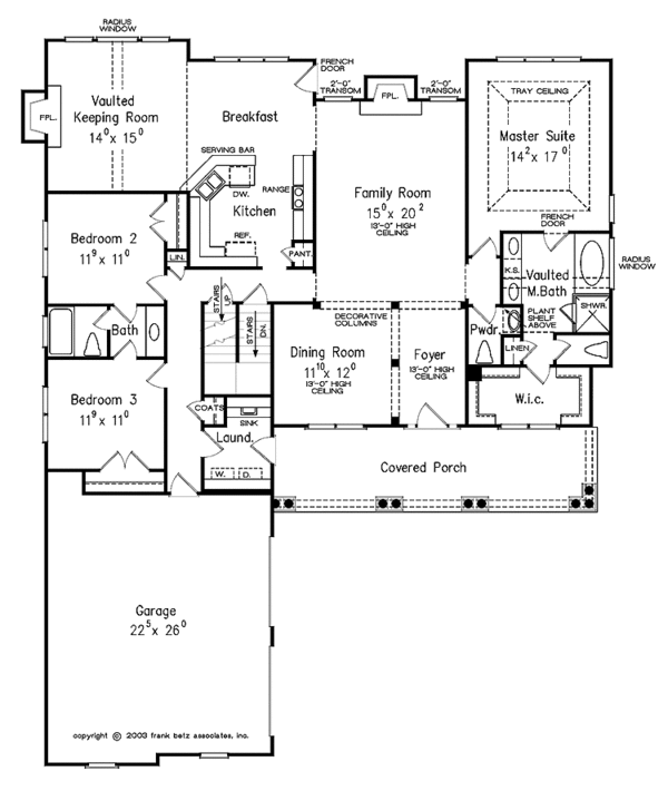 House Design - Country Floor Plan - Main Floor Plan #927-267