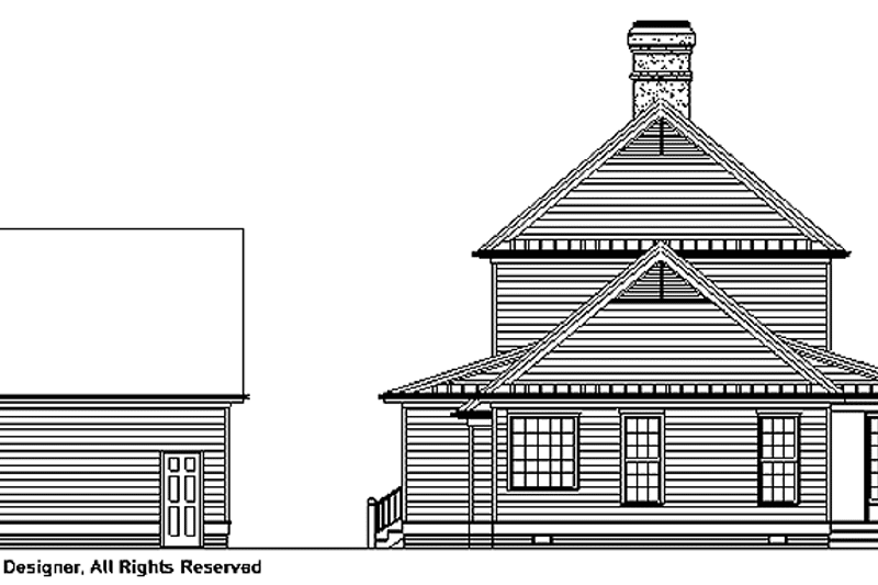Dream House Plan - Exterior - Rear Elevation for Classical House Plan #929-285 - 3 bed, 2.5 bath