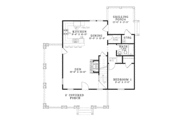 Country Style House Plan - 3 Beds 2 Baths 1374 Sq/Ft Plan #17-3345 