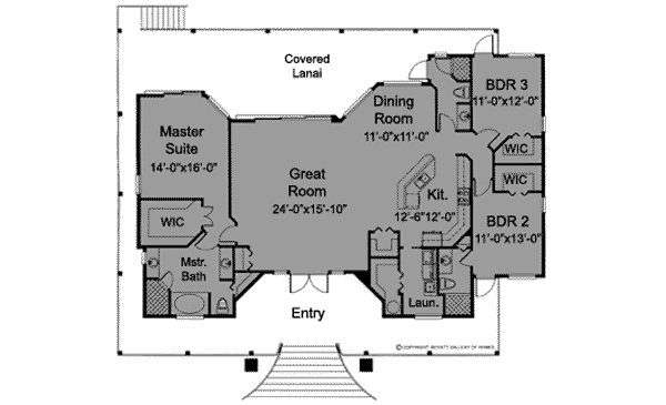 Cottage Floor Plan - Main Floor Plan #115-132