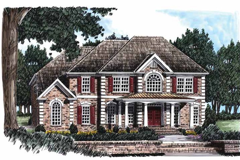 Home Plan - Colonial Exterior - Front Elevation Plan #927-490