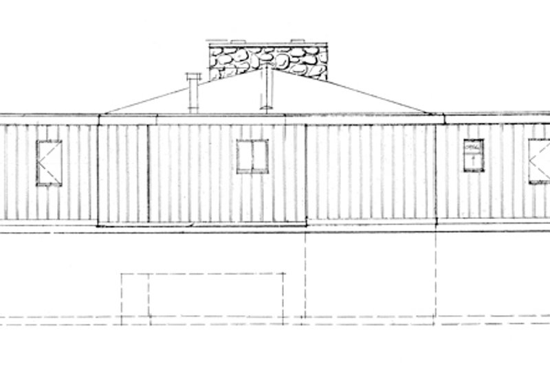 House Design - Exterior - Front Elevation 3 for Contemporary House Plan #47-666 - 3 bed, 1 bath