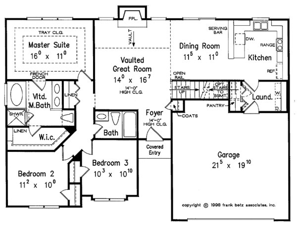 Country Floor Plan - Main Floor Plan #927-590