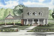 Colonial Style House Plan - 3 Beds 2 Baths 1832 Sq/Ft Plan #17-2861 