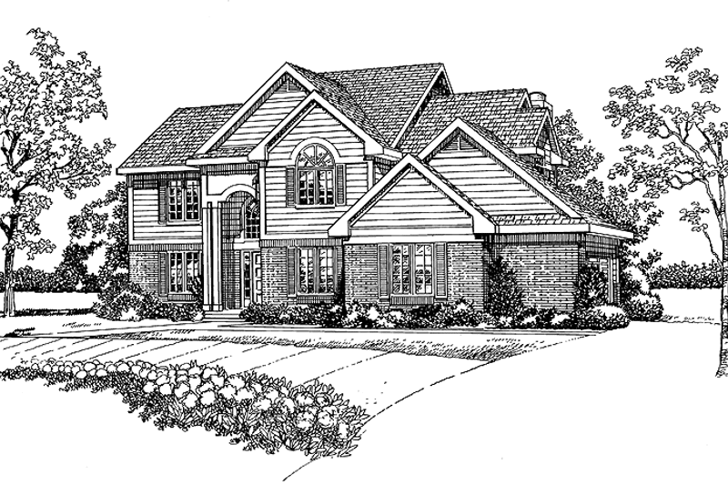 Home Plan - Exterior - Front Elevation for Traditional House Plan #72-1115 - 4 bed, 2.5 bath