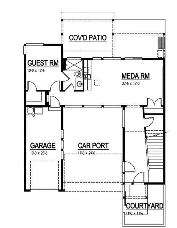 Home Plan - Contemporary Floor Plan - Main Floor Plan #569-13