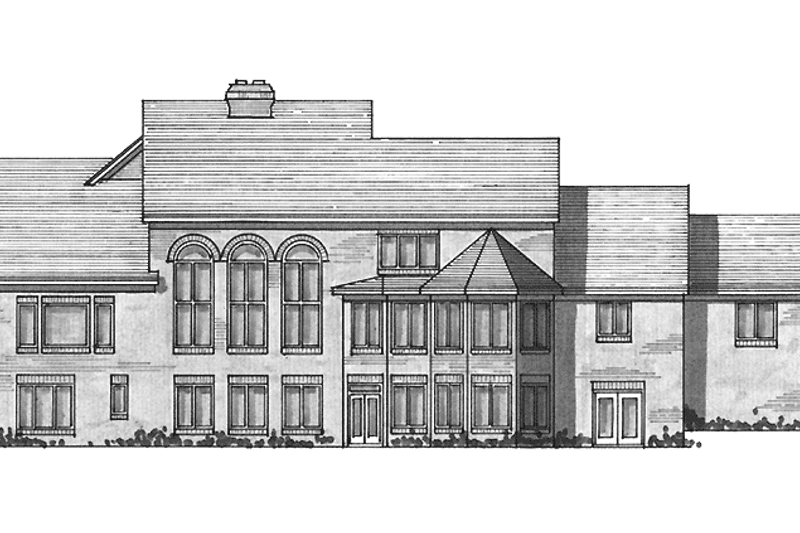 Home Plan - Exterior - Rear Elevation 1 for Traditional House Plan #51-795 - 4 bed, 4 bath