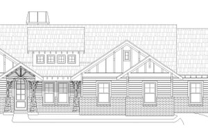 Exterior - Front Elevation 3 for Craftsman House Plan #932-282 - 4 bed, 3 bath