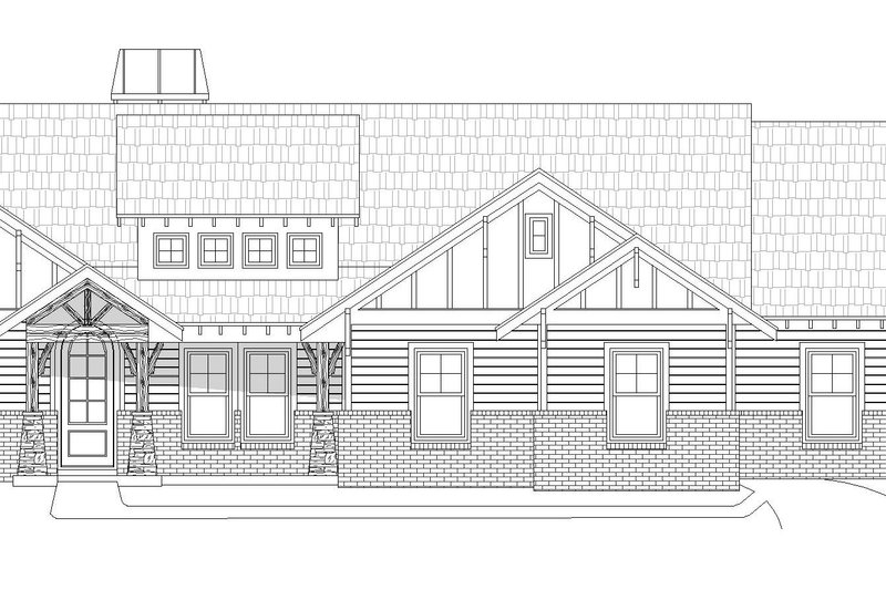 Home Plan - Exterior - Front Elevation 3 for Craftsman House Plan #932-282 - 4 bed, 3 bath