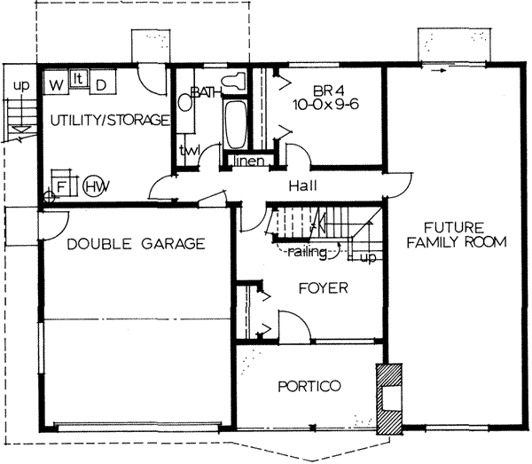 Architectural House Design - Modern Floor Plan - Main Floor Plan #126-108