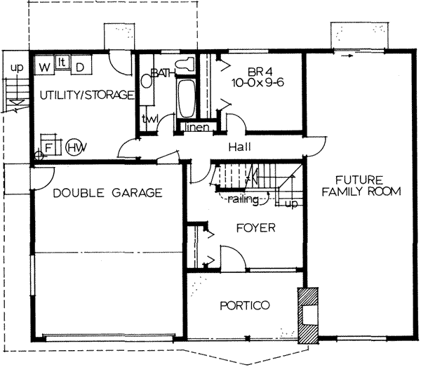 House Blueprint - Modern Floor Plan - Main Floor Plan #126-108