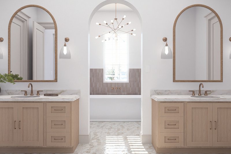 House Blueprint - Interior - Master Bathroom for Beach House Plan #455-766 - 4 bed, 3.5 bath