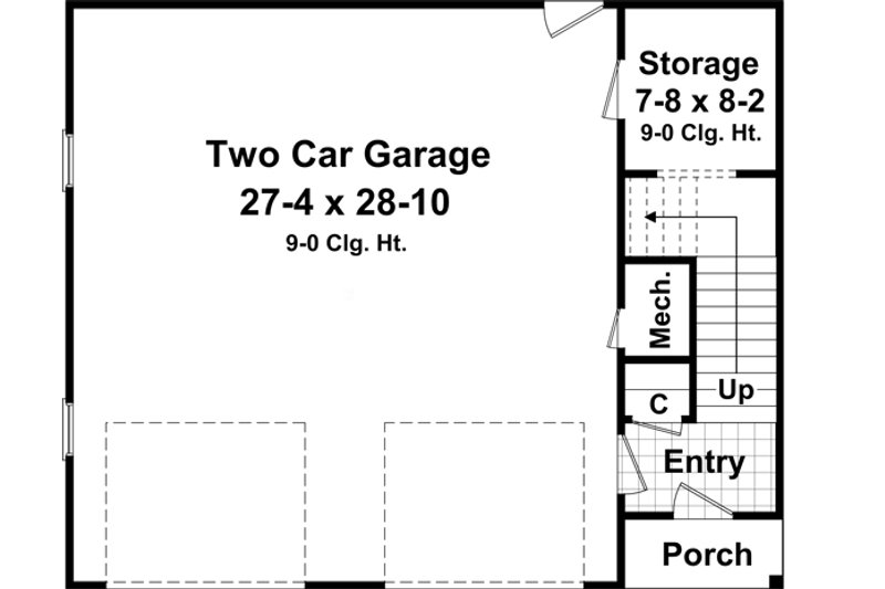Home Plan - Floor Plan - Main Floor for Traditional House Plan #21-351 - 1 bed, 1 bath