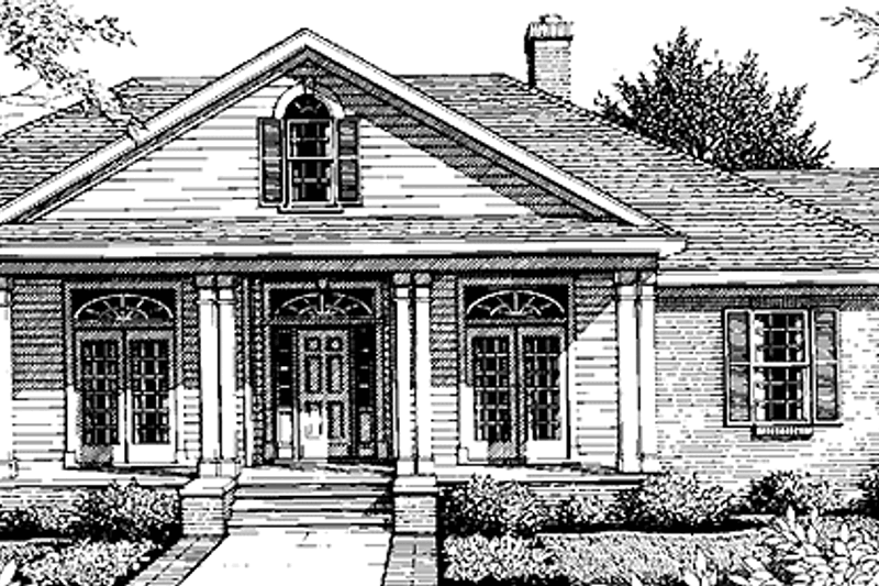 Home Plan - Country Exterior - Front Elevation Plan #406-9643