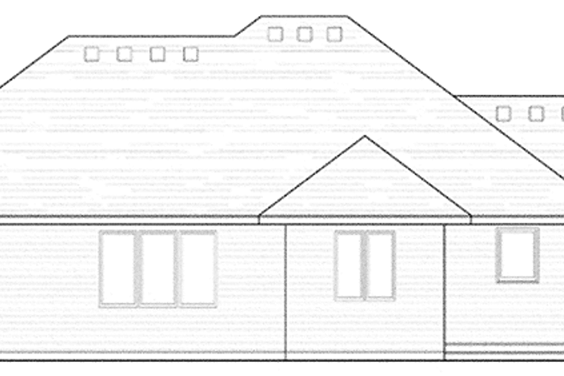 Home Plan - Exterior - Rear Elevation for European House Plan #51-973 - 3 bed, 2.5 bath