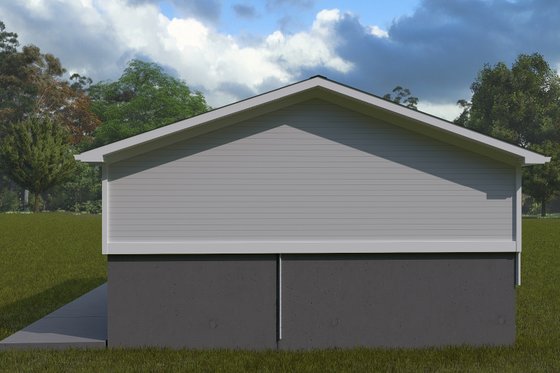Exterior - Rear Elevation for Traditional House Plan #1060-352, 0 bath